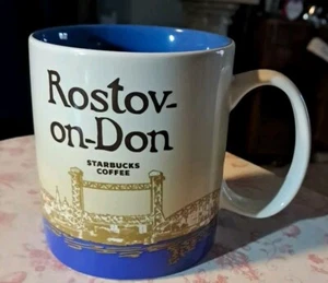 Tazza caffè Starbucks Russia Rostov On Don da collezione icona globale 16 oz rara - Foto 1 di 11