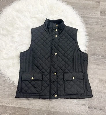 KC COLLECTIVE Black Quilted Vest Size 1X - Image 1 of 4