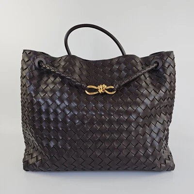 Bolso BOTTEGA VENETA Andiamo Grande $8400 Cuero Fondant Asa Superior Nuevo Foto 1 de 4