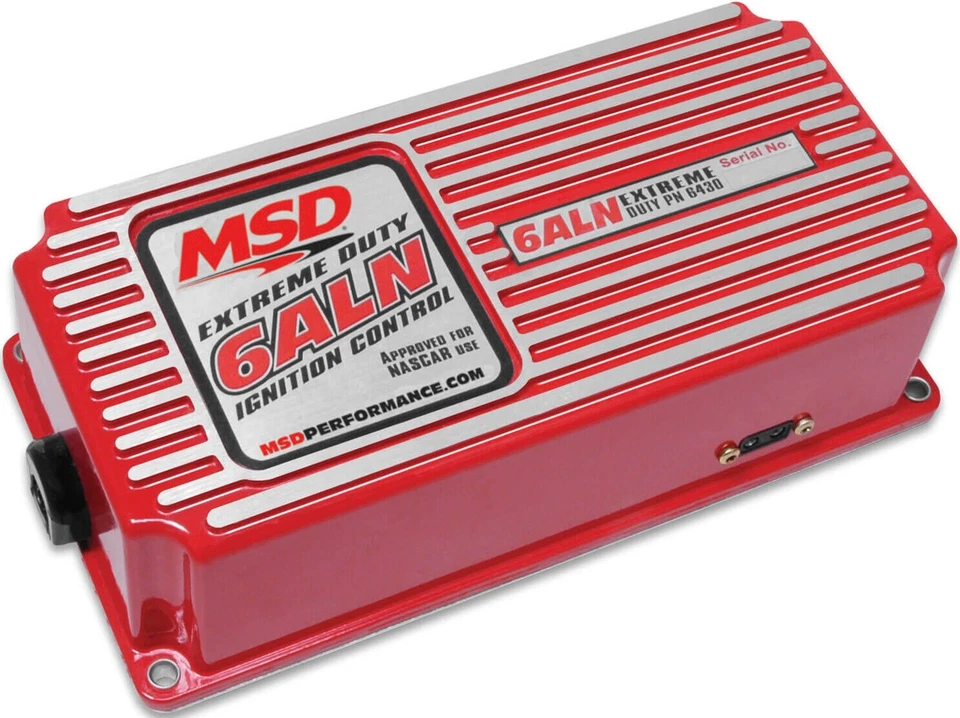 MSD 6ALN IGNITION CONTROL BOX,BUILT IN REV LIMITER,RED,470V OUTPUT,CIRCLE TRACK - Image 1 of 1