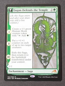 Jugan Defends the Temple 194 Magic The Gathering Kamigawa: Neon Dynasty (NEO) Mythic casi nuevo - Imagen 1 de 2