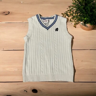 Chaleco Vintage Disney Store Niños Blanco Algodón Talla Mediana Foto 1 de 4