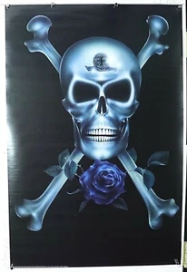 Blue Rose Celtic Skull Poster 24,25" x 36,50" Neu aus altem Lagerbestand (b7) - Bild 1 von 3