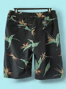 RIP CURL Mirage Shorts sz 28 Boardwalk Black Swim Trunks Board Hawaiian Unlined - Picture 1 of 10
