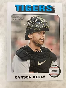 2024 Topps Heritage Carson Kelly borde blanco variación #81! Medias Blancas de Chicago - Imagen 1 de 2