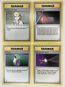 Professor Oak PlusPower Energy Retrieval Potion 81 84 88 94 Shadowless Base Set - Picture 1 of 9