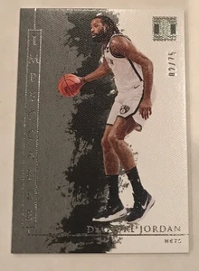 2019-20 Impeccable DeAndre Jordan #02/75 NJ Nets - Picture 1 of 3