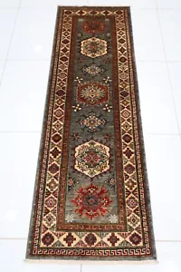 6 ft Hallway Tribal Kazak Runner Rug Afghan Hand Knotted 100% Wool Bedroom Rug - Picture 1 of 10