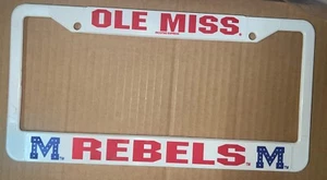 Ole Miss Rebels Car License Plate Frame 12" X 6" - Picture 1 of 1