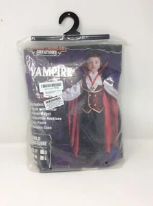 3T Toddler Super Cute Spooktacular Creations Vampire Costume New Cape Vest Pants - Picture 1 of 4