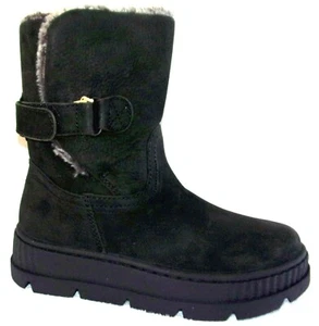 BOTINES NEW EARTH OAKLYNN ELDORA CUERO NEGRO RESISTENTE AL AGUA FORRADOS PELUDOS - Imagen 1 de 3