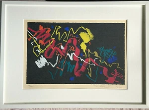 MAX ACKERMANN >Lebhaft Bewegtes< HAND-SIGNIERT, 56/100,1960, 70x50cm, mit Rahmen - Bild 1 von 8