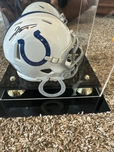 Jonathan Taylor Signed Mini Helmet Indianapolis Colts COA And CASE - Picture 1 of 3