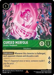 LOR Cursed Merfolk - Ursula's Handiwork Into Rare Normal #70/204 - Picture 1 of 1