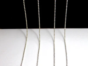 Lot 3 Chaînes colliers maillons à billes - Imagen 1 de 2