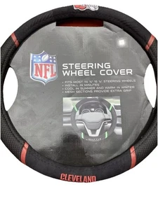 Fanmats Cleveland Browns Embroidered Vehicle Steering Wheel Cover NFL Licensed - Picture 1 of 11