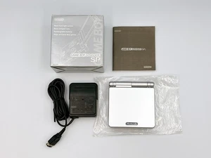 Game Boy Advance SP Console Platinum Silver Box GBA Tested Japan Region Free - Picture 1 of 21