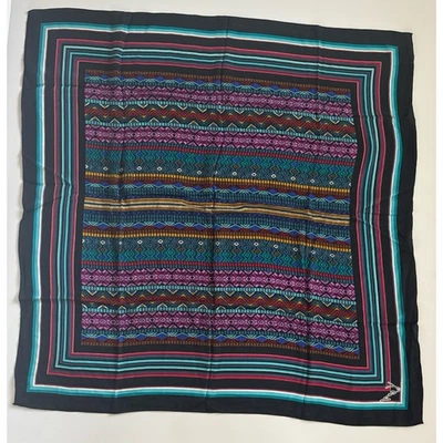 Vintage Kenzo Iconic "Signature" Silk Scarf  34”x 34” - Image 1 of 4