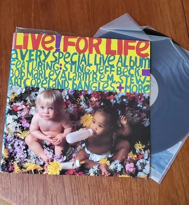 Live For Life LP Vinyl 1986 Bob Marley REM Alarm Sting Boingo Go-Go’s IRS 5731 - Image 1 of 4