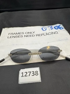 GAFAS DE COLECCIÓN HECHAS EN SUIZA SFE EYEPHORICS SIN MONTURA GRIS HUMO Brazos Largos - Imagen 1 de 7