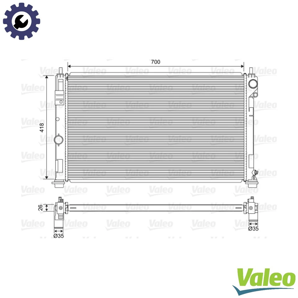 FRÚJULA RADIADOR MOTOR 701571 PARA JEEP ECE 2.0L 4cyl Foto 1 de 4