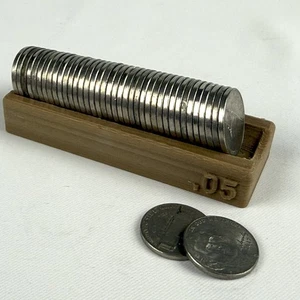 Nickel Jagd Tablett Münzsortierer Naturholz Farbe mit Stückelung 3D Druck - Bild 1 von 7