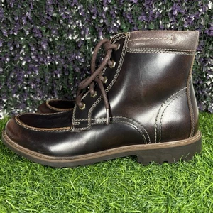Clarks Curington Botas Chukka Altas Para Hombre Talla 10 Marrón Oscuro Cuero - Imagen 1 de 11