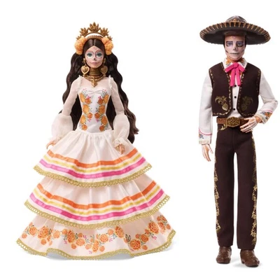 Juego Muñeca Mattel Barbie Y Ken 2025 Día De Muertos Foto 1 de 4