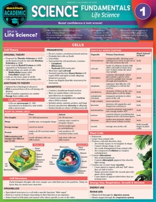 Science Fundamentals 1 - Life Science - Cells, Plants & Animals: Quickstudy - Photo 1/2
