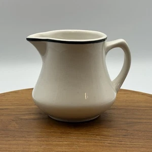 Homer Laughlin Best China Creamer Pitcher - Black and White - Picture 1 of 10