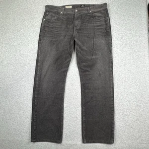 AG Adriano Goldschmied Corduroy Jeans 38x31 Gunmetal Graduate Tailored Leg USA - Picture 1 of 12