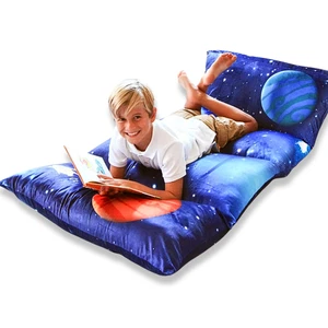 Floor Lounger Cover, Kids Floor Bed Case Teddy Storage Toy Organizer Bean Bag - Picture 1 of 21
