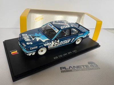 SPARK BMW 635 CSI  #25 SPA 1983 1/43 - Photo 1/3