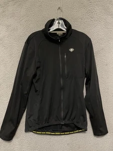 Chaqueta de Ciclismo SANTIC Para Hombre Negra Talla Grande EE. UU. Cremallera Completa Bolsillos Traseros Adulto - Imagen 1 de 5