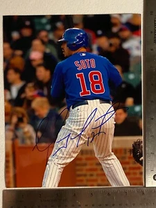 Giovanni Soto ~ MLB Chicago Cubs Indians ~ Hand Signed Autographed 8x10 Photo s3 - Picture 1 of 2