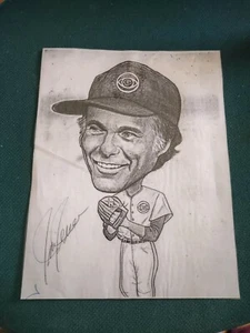1999 CBS Newsman Jim Jenson Autografo 8x10 Caricatura - L@@K - Foto 1 di 1