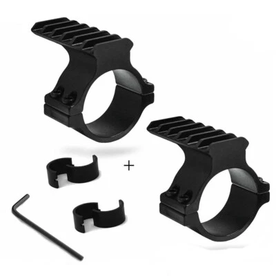 2 Set Rifle Picatinny Rail Laser Torch Scope Accessory Mount 30mm 25mm 1" Weaver - Image 1 of 4
