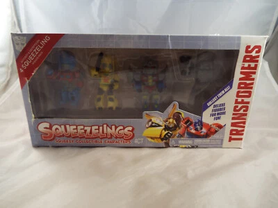 TRANSFORMERS G1 SQUEEZLINGS SET OF 4 FIGURES  INCLUDING OPTIMUS PRIME & MEGATRON - Image 1 of 4