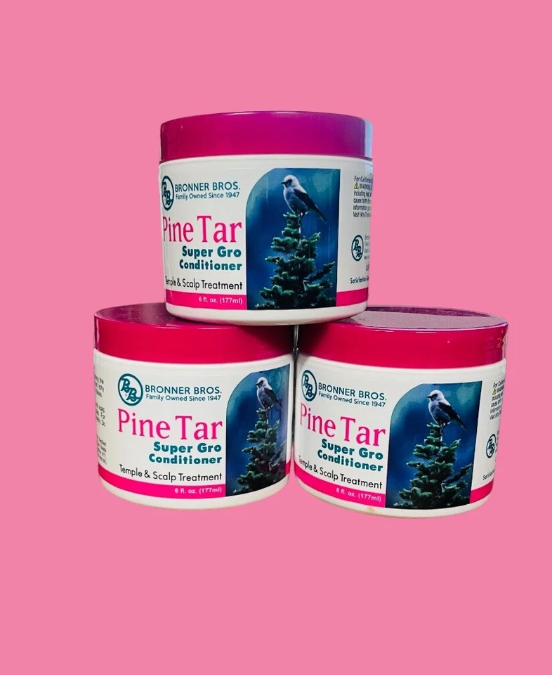 Bronner Brothers Pine Tar Super Gro Conditioner 6 Oz