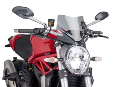 Pantalla deportiva Puig Light Smoke nueva generación Ducati Monster 821 Stripe 2014-2017 Foto 1 de 2