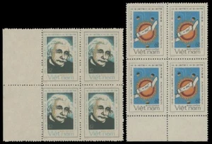 1979, VIETNAM, ALBERT EINSTEIN, SCIENTIST, SET IN BLOCKS OF 4, MNH, SC. #983-84 - Picture 1 of 1