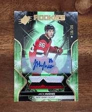 2019-20 Upper Deck SPX Jack Hughes RPA - RC - ROOKIE - AUTOGRAPH - AUTO - #/35