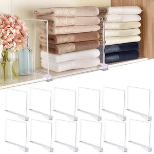 Acrylic Closet Dividers Shelf Separators in Closet for Shelves - Picture 1 of 5