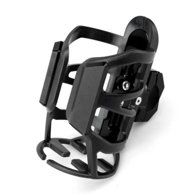 CNC Motorcycle Accessories Drink Cup Holder Water Bottle Cup Stand Crash Bar - Image 1 of 4