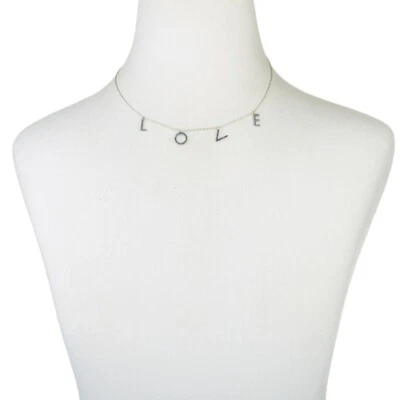 Collar de amor colgante de diamantes azules pavé de plata esterlina de 18" Rarities para mujer Foto 1 de 4