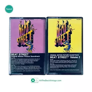 Beat Street 1 & 2 Soundtrack Cassette Tapes (1984) Grandmaster Melle Mel TESTED - Picture 1 of 5