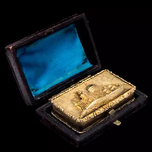 Nathaniel Mills Castle Top Vinaigrette St. Paul's Cathedral High Relief w/ Box - Picture 1 of 9