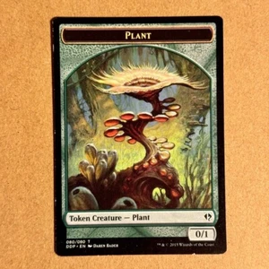 B3G3 ~ MTG ~ Plant Token ~ DDP Duel Decks Zendikar vs Eldrazi ~ #080 ~ 2015 ~ MP - Picture 1 of 12