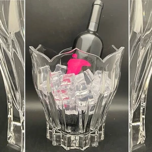 Gorham Lotus Full Lead Crystal Wine Chiller/Ice Bucket Made in West Germany - Picture 1 of 14