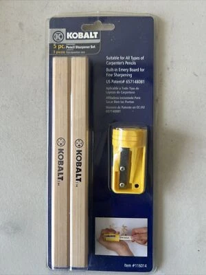 Kobalt Building Construction Carpenter Kit 5 PC Pencil Sharpener Set - Image 1 of 2